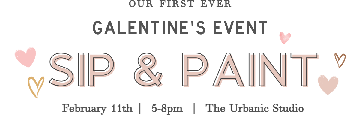 urbanic paper boutique los angeles california gifts stationery valentine galentines event sip and paint class workshop details