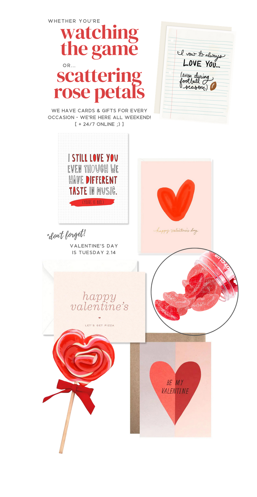 urbanic paper boutique los angeles california gifts stationery valentine super bowl football