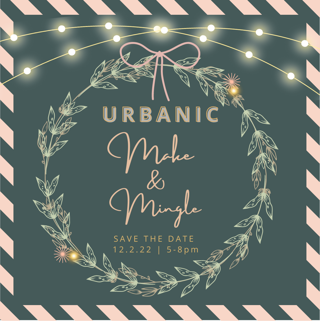 urbanic paper boutique los angeles make and mingle holiday party mixer save the date