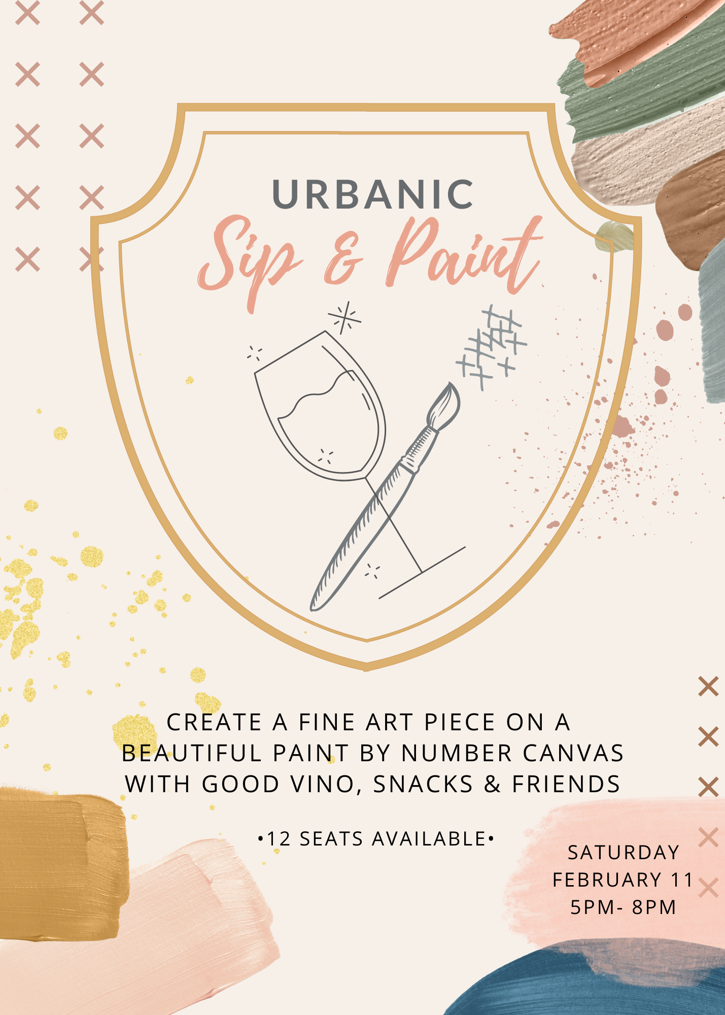 urbanic paper boutique los angeles stationery gifts sip and paint class workshop event information