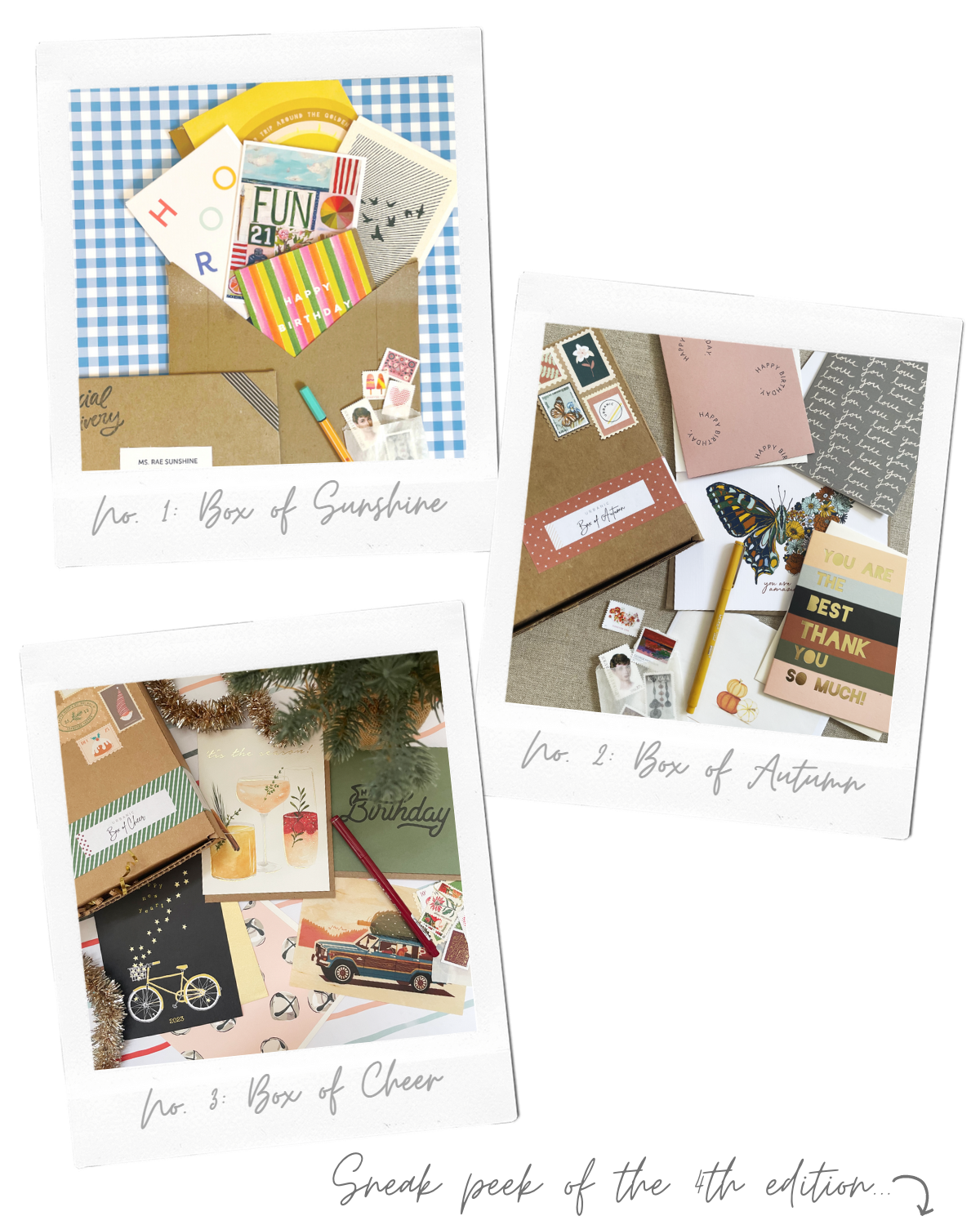urbanic paper boutique los angeles stationery gifts special delivery subscription service greeting cards loot box bi-monthly box of sunshine autumn cheer