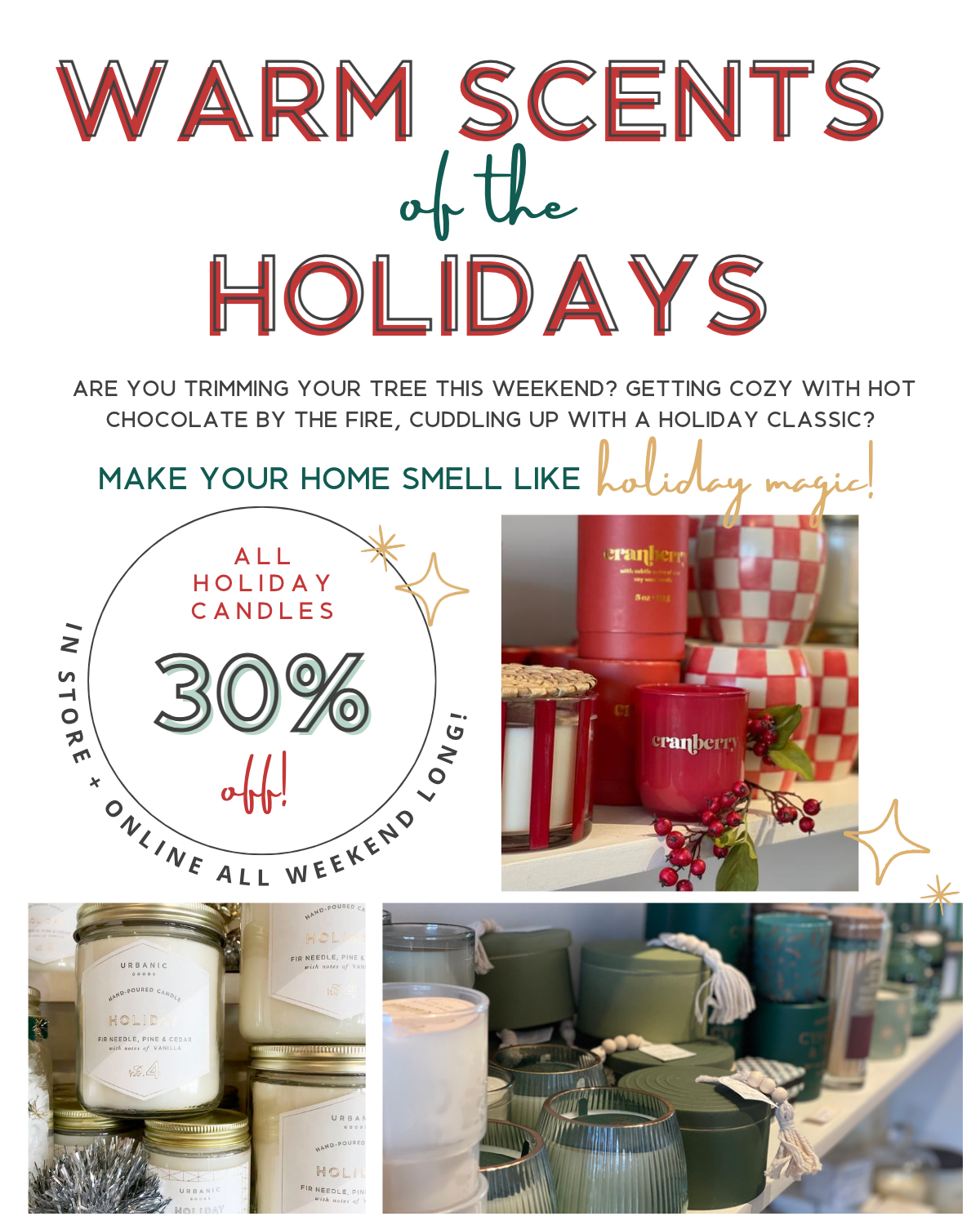 urbanic paper boutique los angeles stationery home gifts sale candles holiday fire scented cranberry pine fir percent off