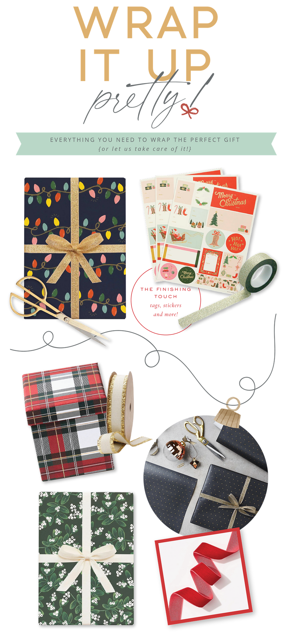 urbanic paper boutique los angeles wrap service wrapping paper gift tags ribbon scissors tape pretty