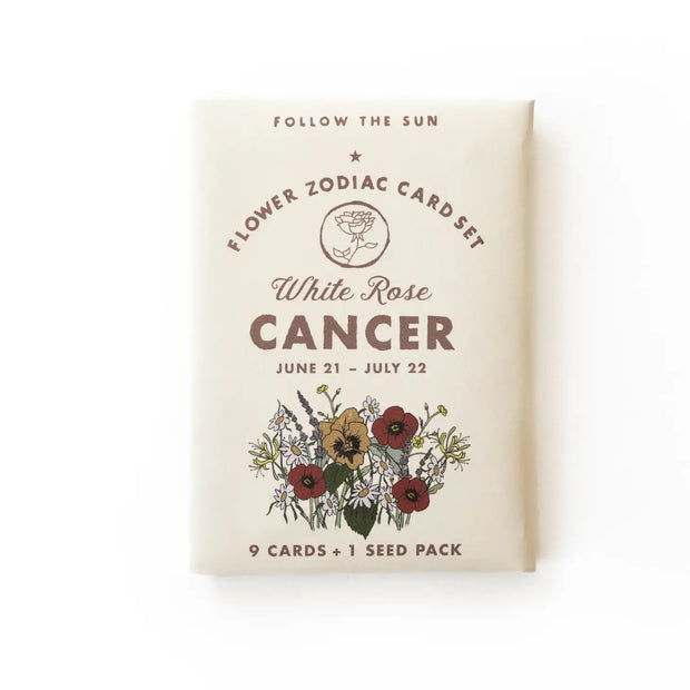 flower sticker astrology card sets