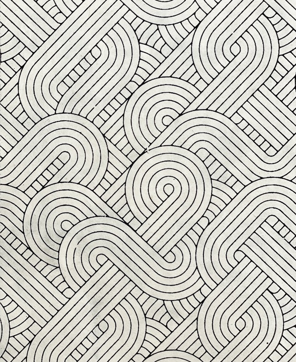 geometric black & cream wrapping paper