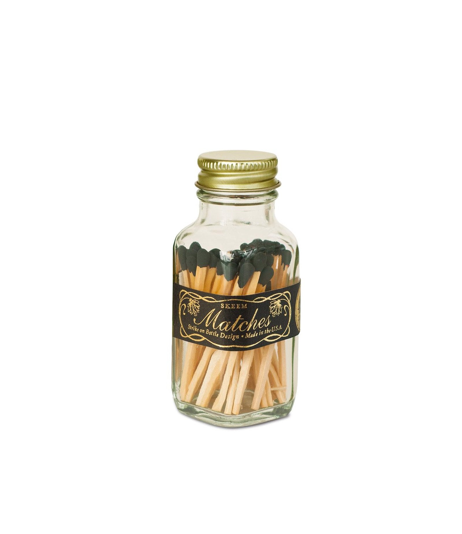 vintage style mini match bottles