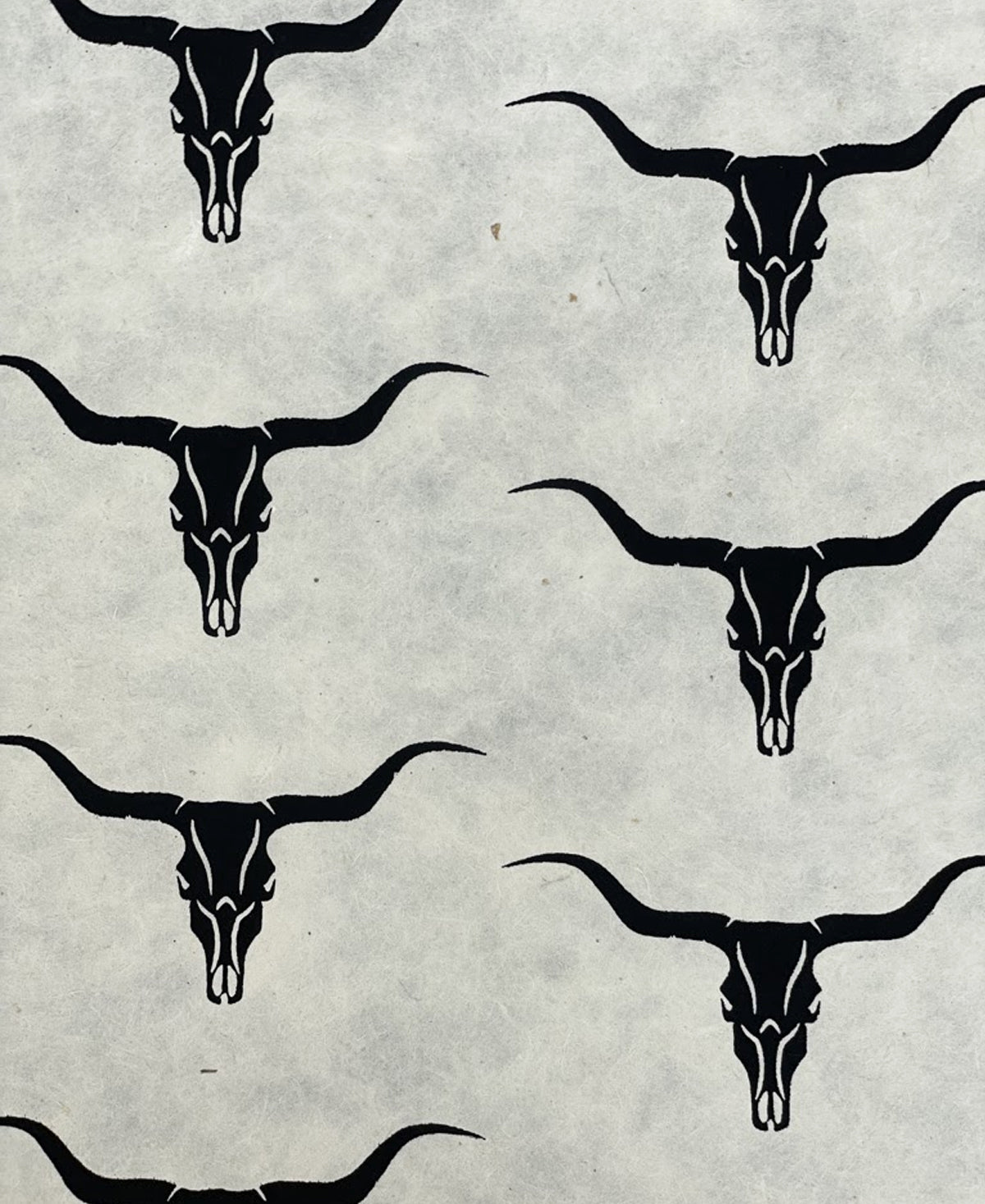 longhorn black & cream wrapping paper