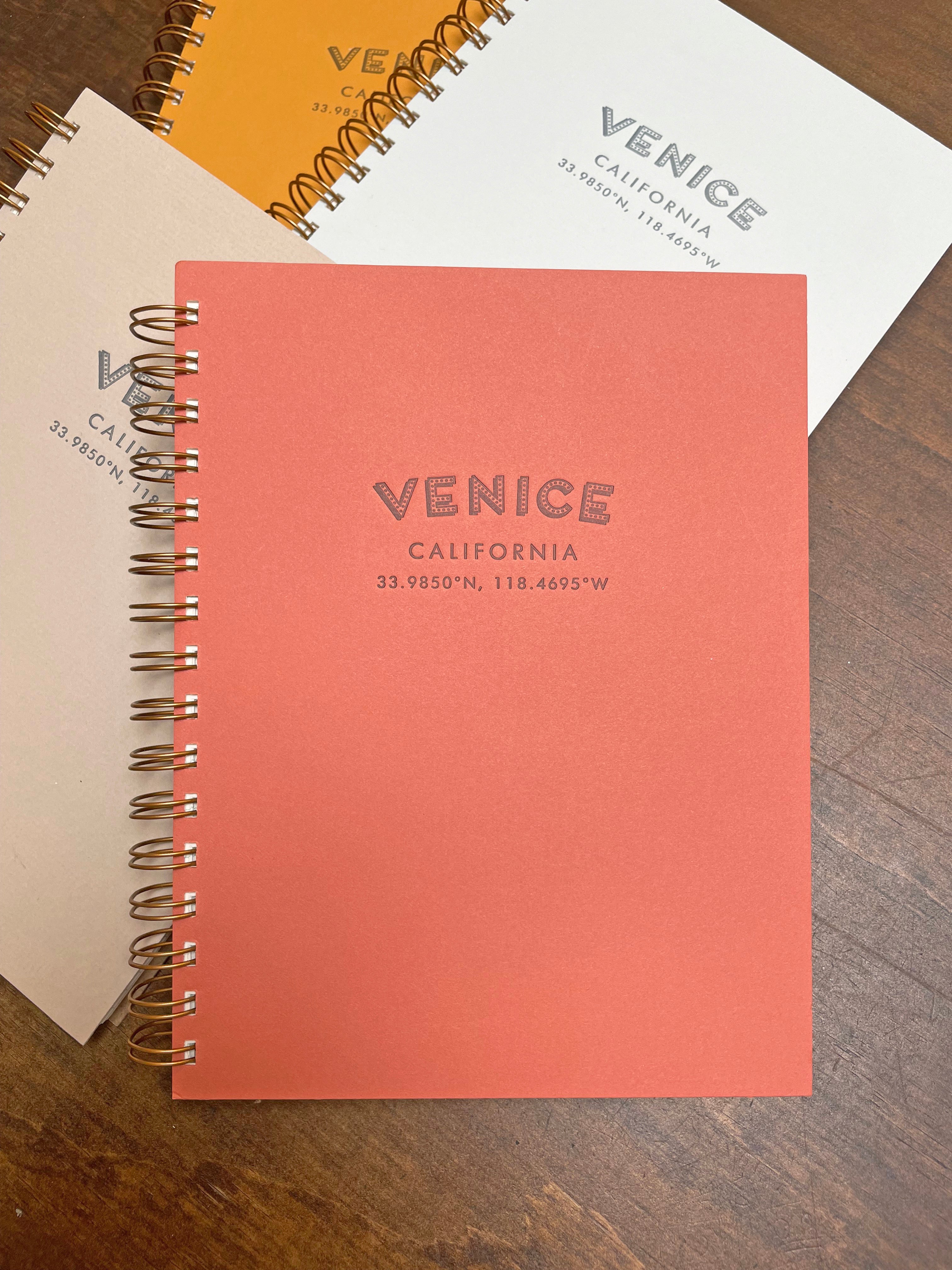 venice coordinates journal - various colors