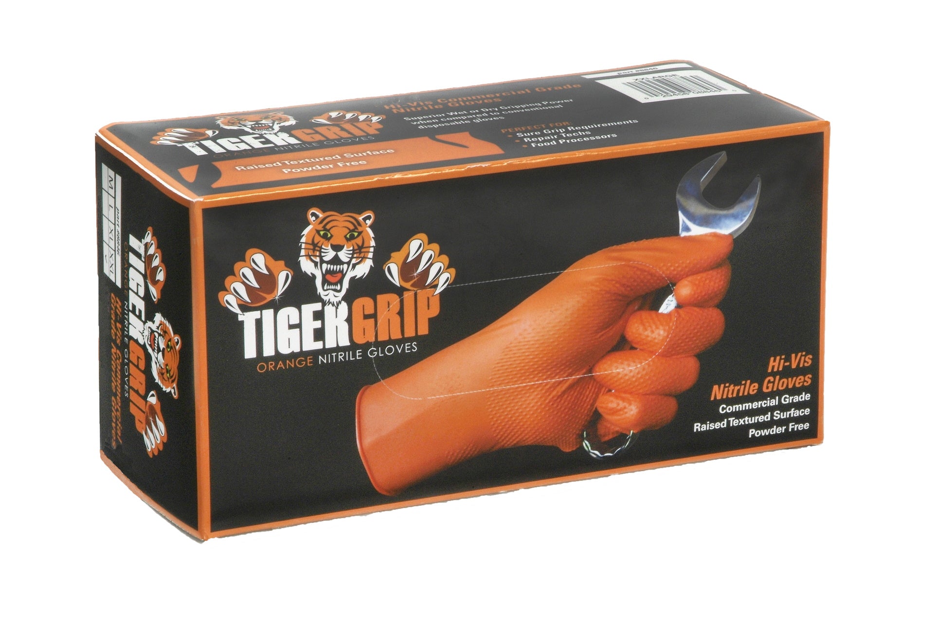 orange nitrile gloves