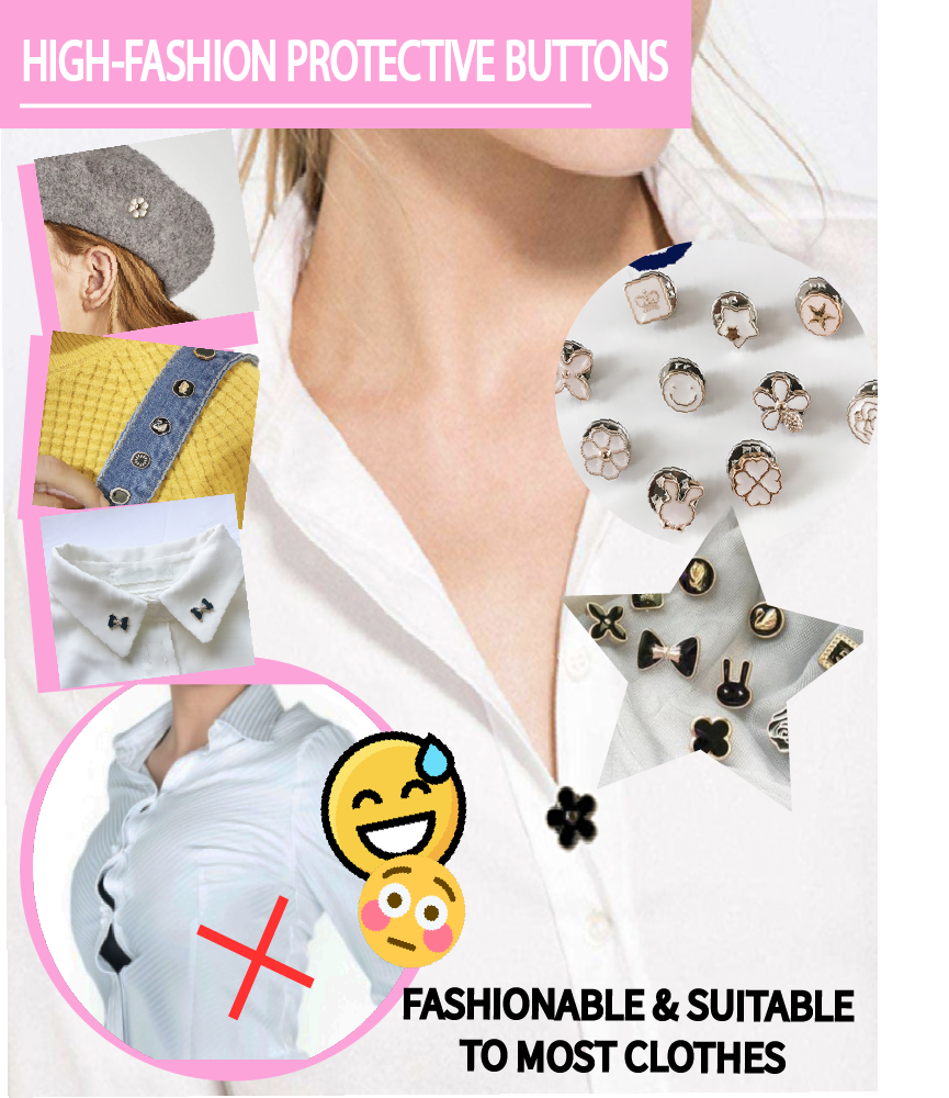 high fashion buttons