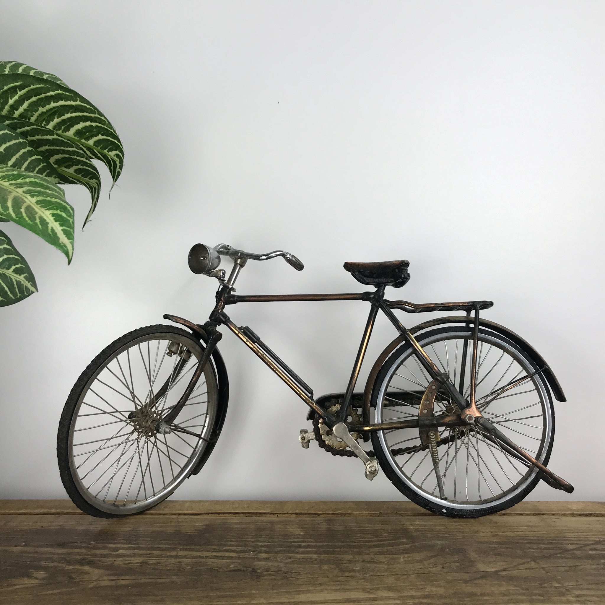 brass bicycle