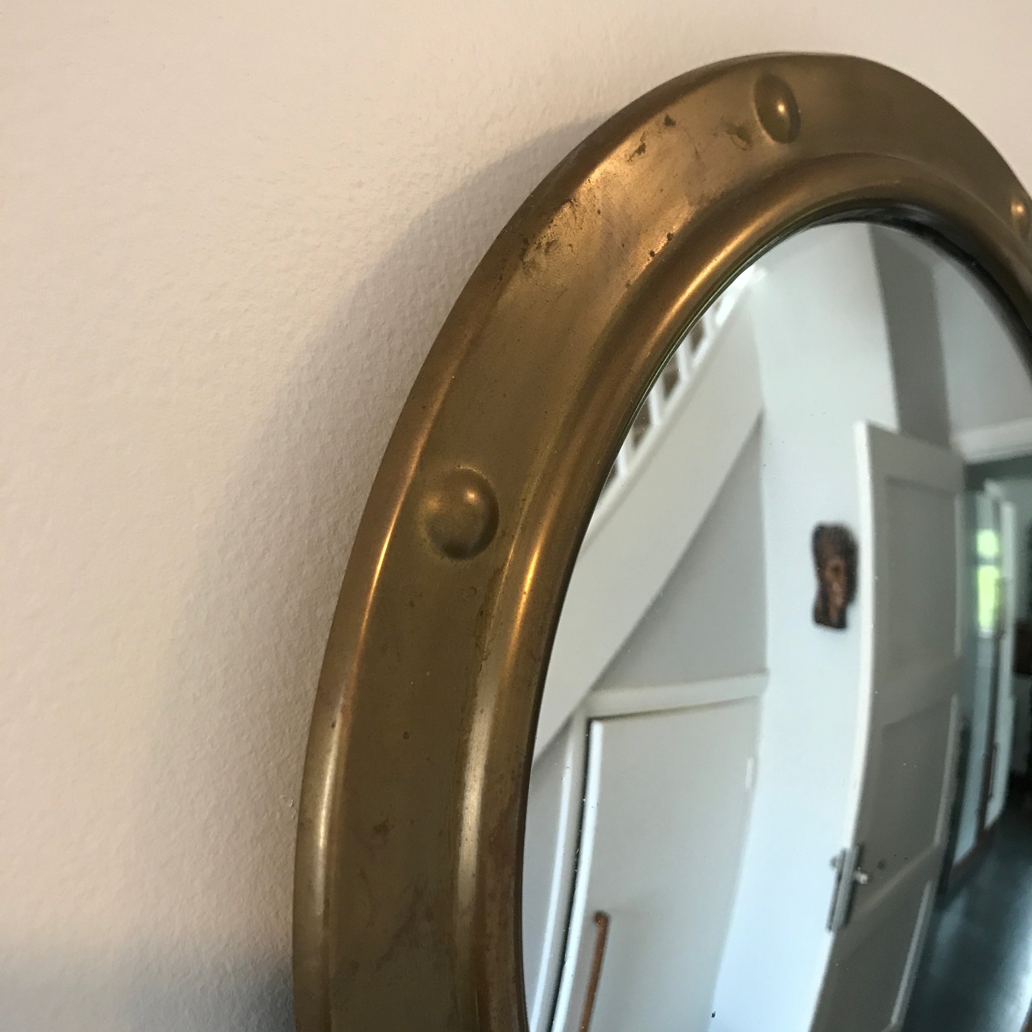 brass porthole mirror