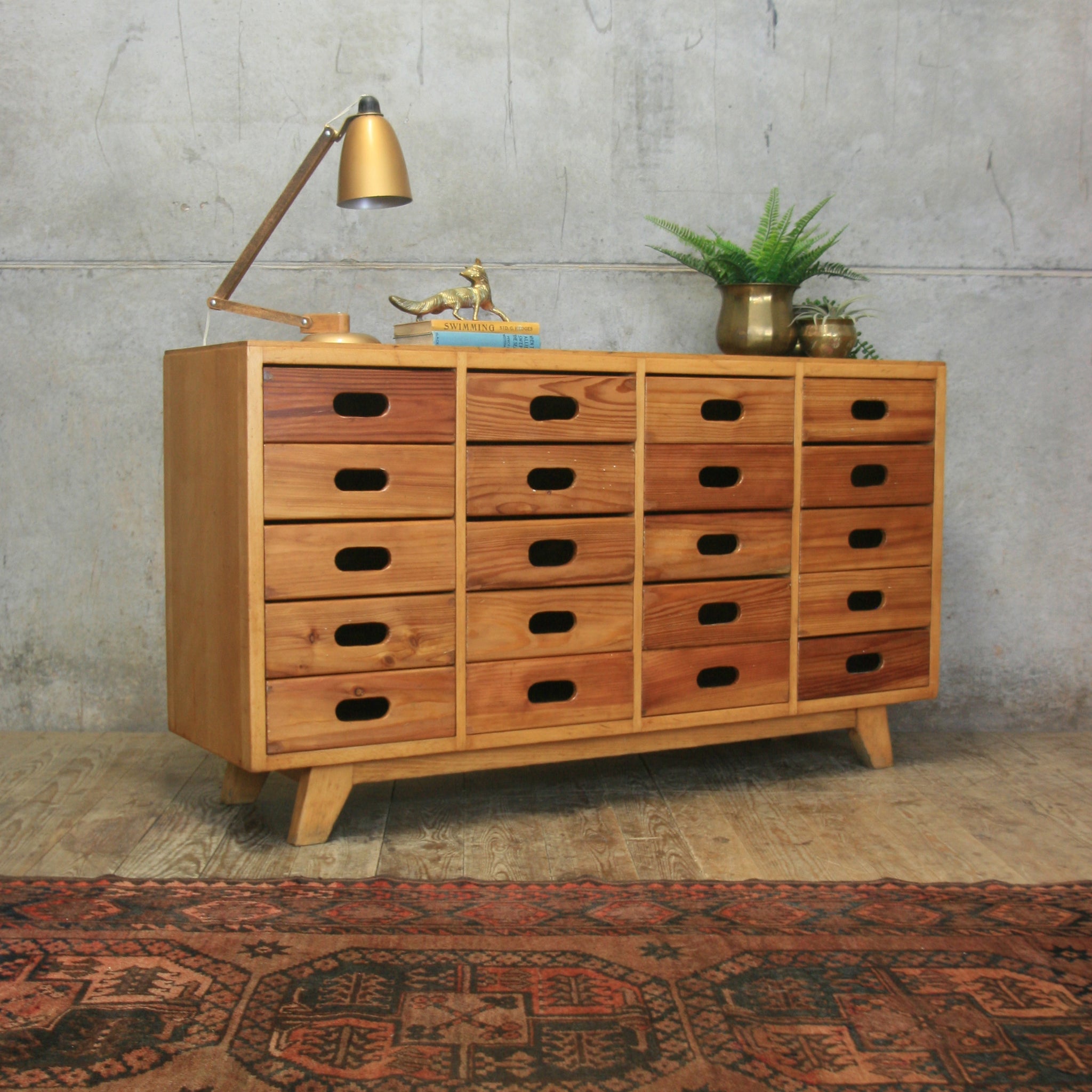 Mid Century Esavian James Leonard School Drawers 05 10