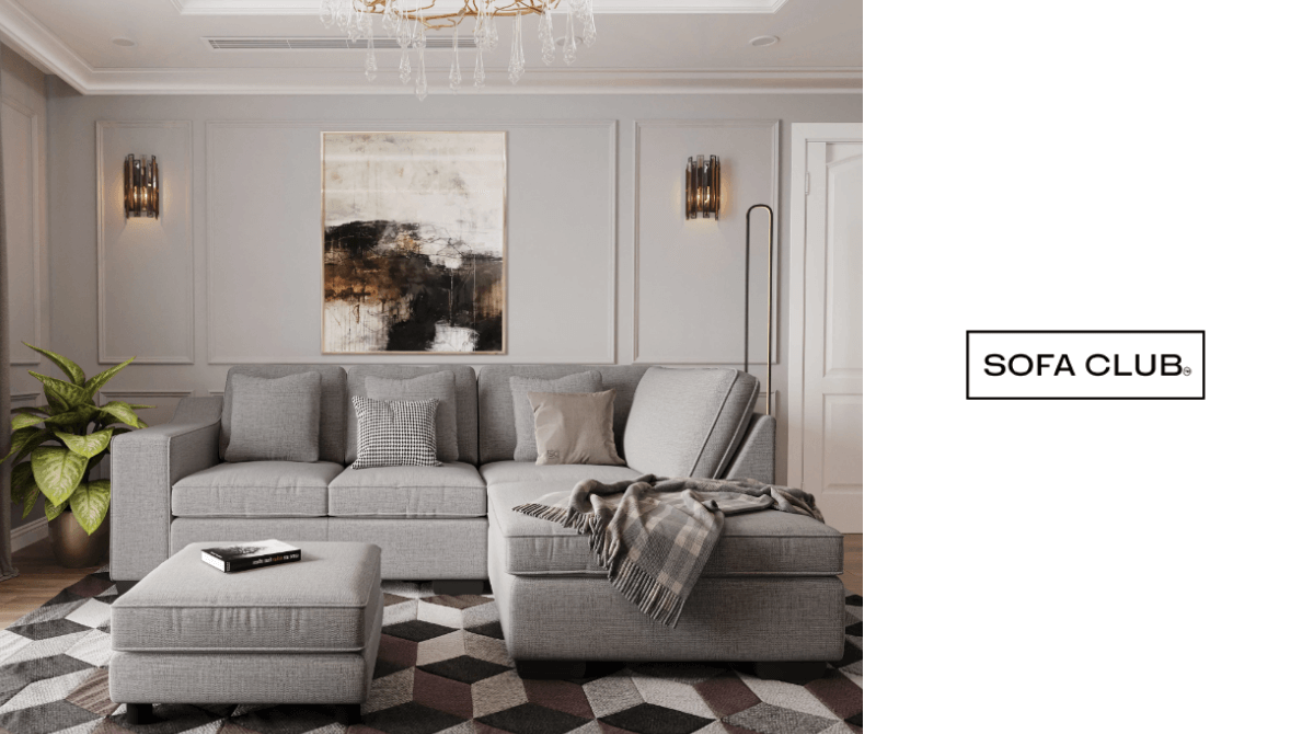 Corner sofa available at Sofa Club
