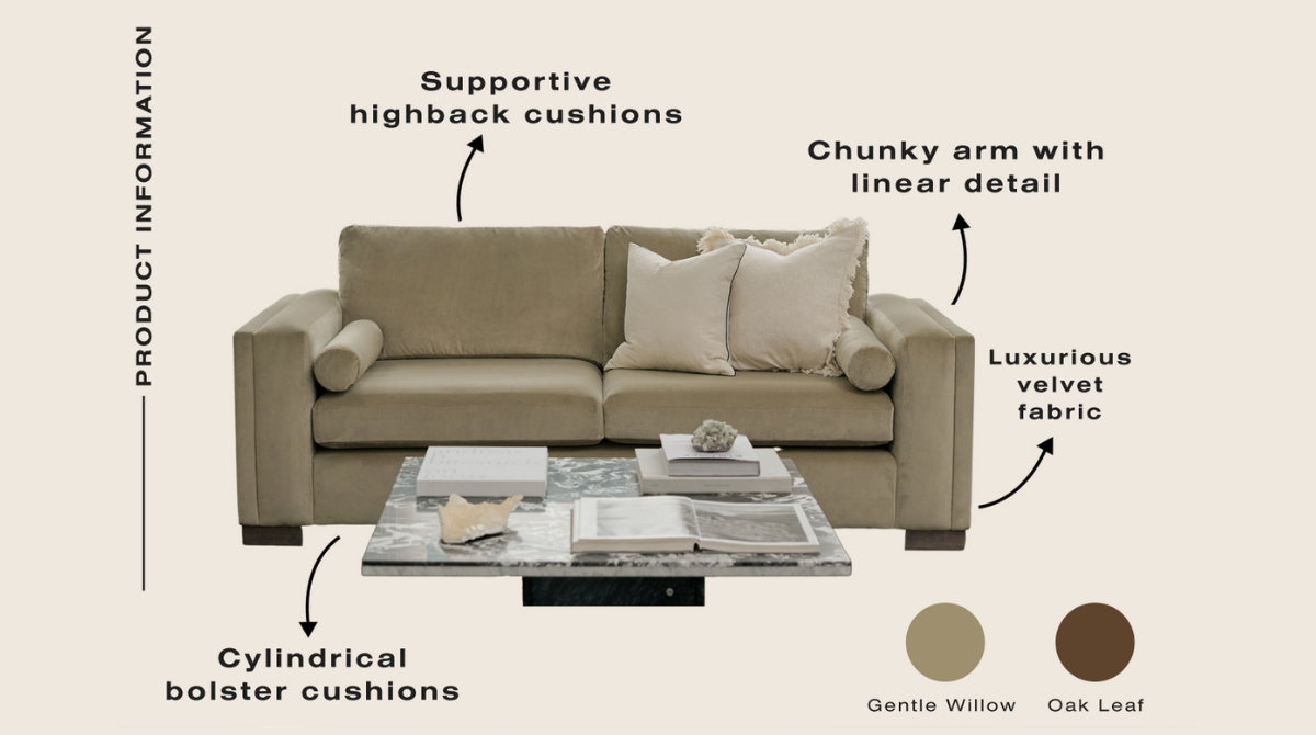 Product information about Style Sisters sofa