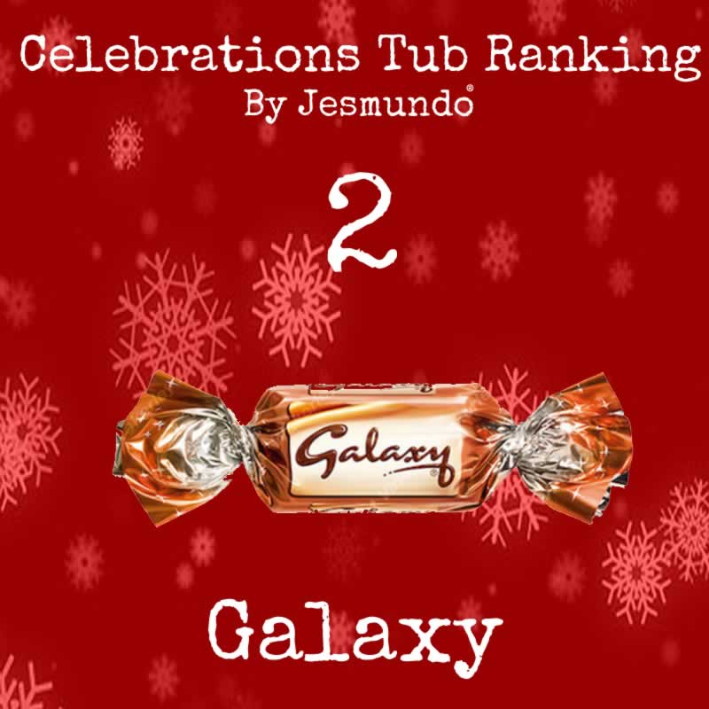Galaxy Chocolate Ranked 2nd Best Celebrations Chocolate