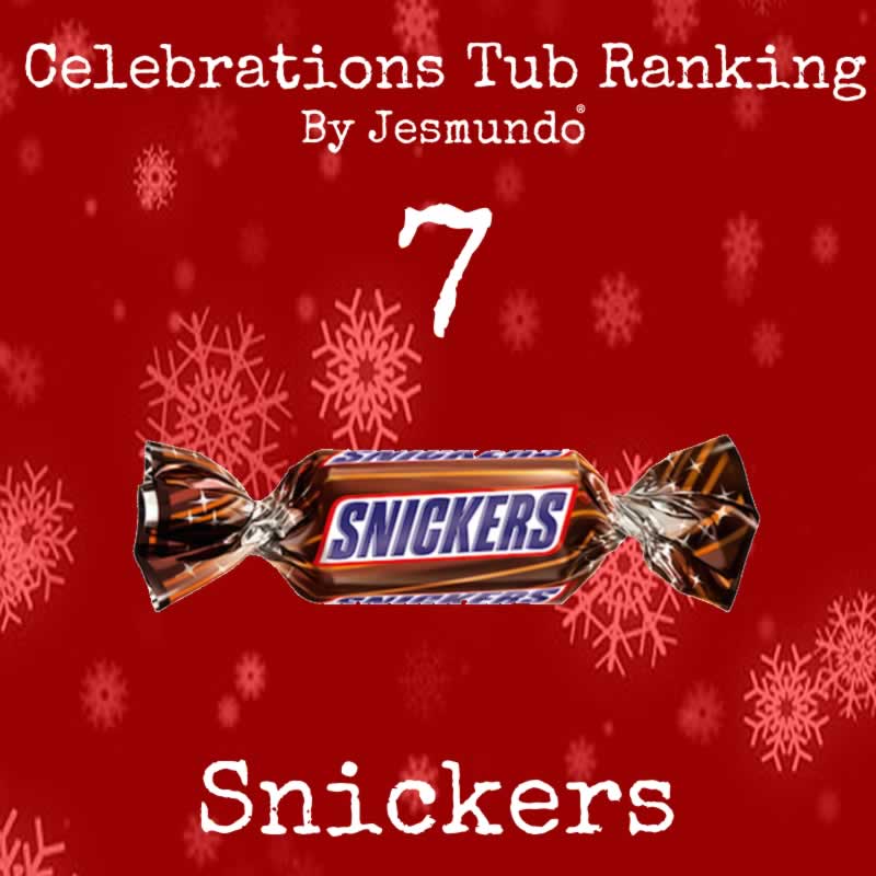 Snickers Ranked 7th In Celebrations Tub