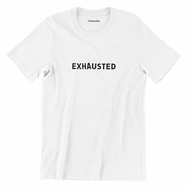 Exhausted Slogan T Shirt