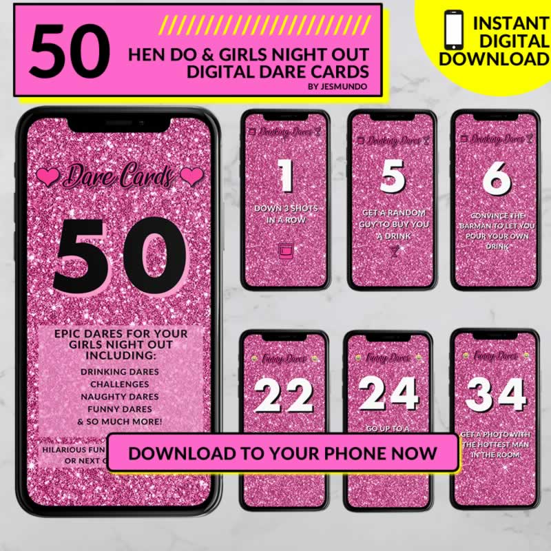 Download Hen Do Dare Cards For Your Night Out