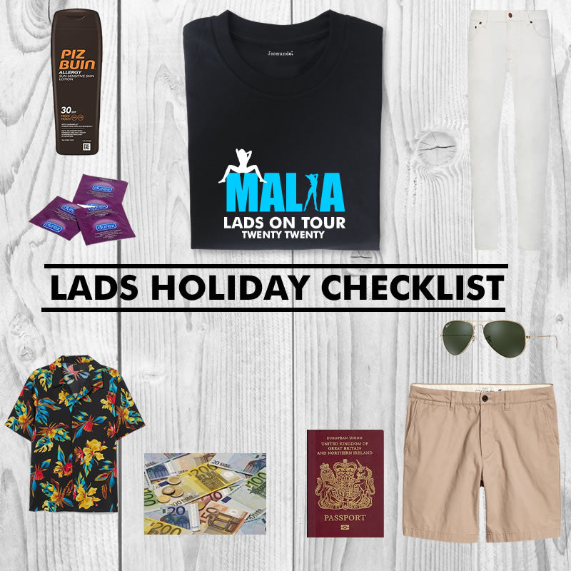 Lads Holiday Checklist - The Essential List With Everything You Need For A Boys Holiday