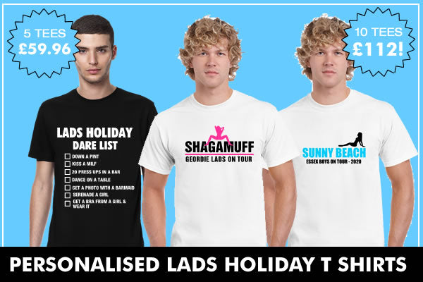 Cheap Lads Holiday T Shirts