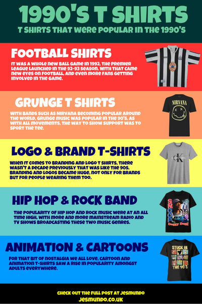 The Most Popular T Shirts In The 1990s