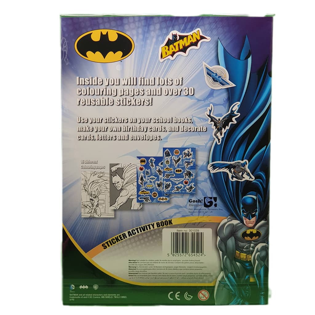 Batman Sticker Activity Book (16 Pages) – Simply The Best Toys and Gifts