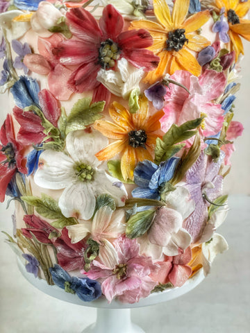 Floral Appliqué Cake Design – Maggie Austin Cake