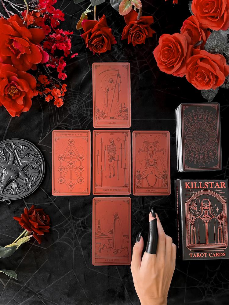 Red Tarot Cards - Minor Arcana by KILLSTAR