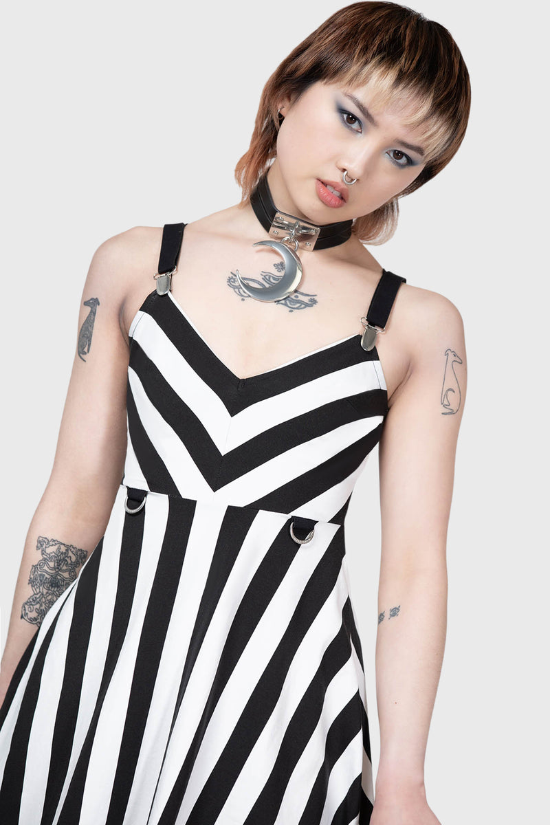 Stripe O Negative Dress | Killstar