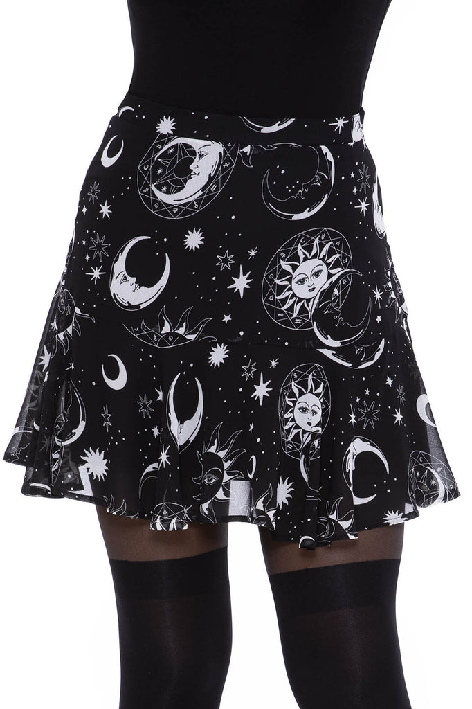 Astral Light Skater Skirt | Killstar