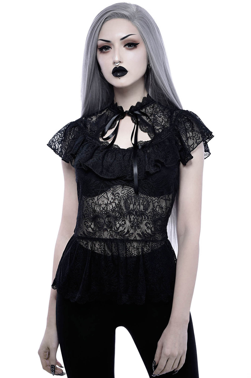 Cassandra Lace Top - Shop Now - www.KILLSTAR.com