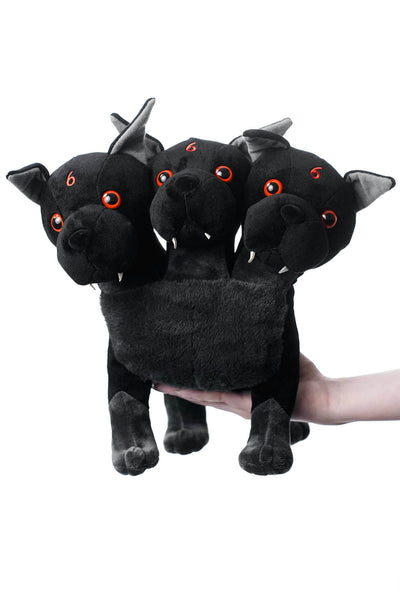 three headed dog stuffed animal