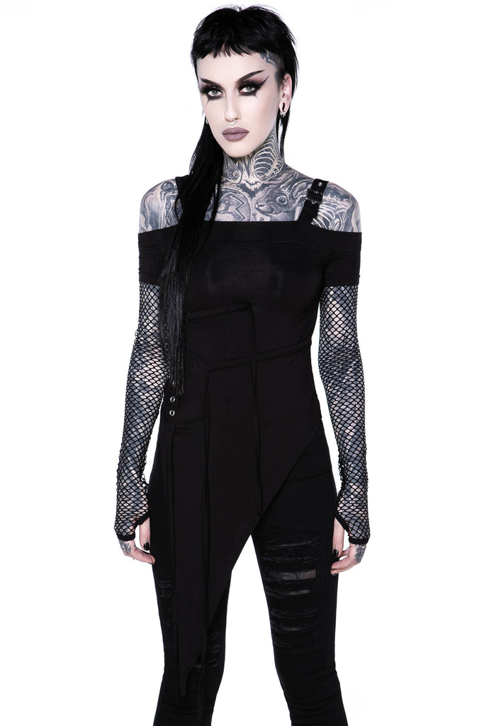 Hole Heartedly Bardot Top | Killstar