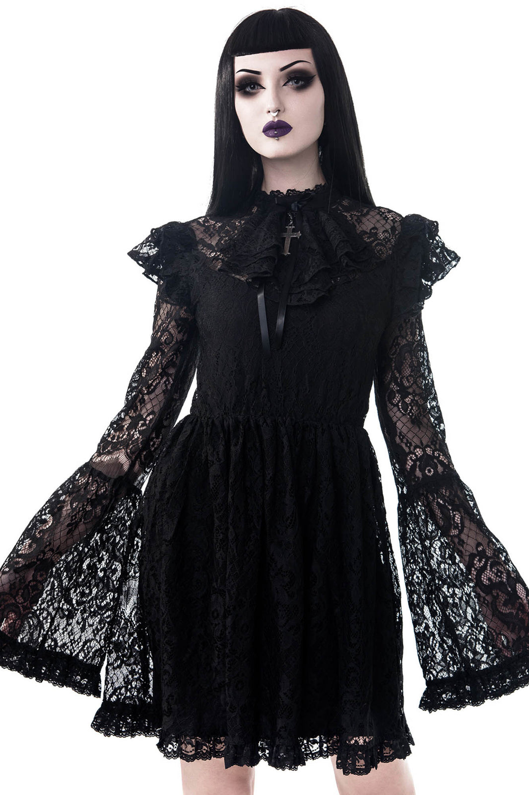 Liliana Lace Dress - Shop Now - www.KILLSTAR.com
