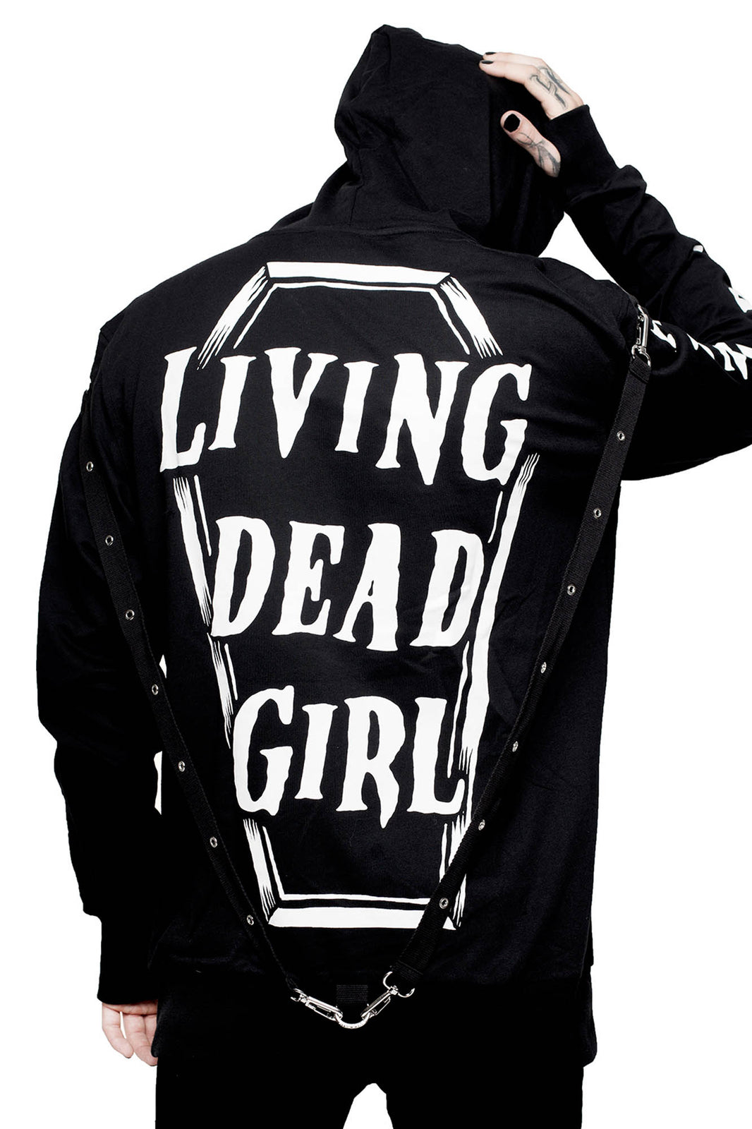 Living Dead Girl Bondage Hoodie - Shop Now - www.KILLSTAR.com