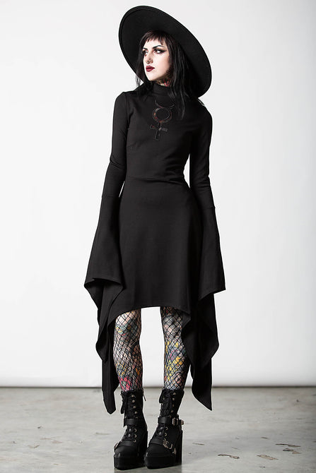 Mistress Mercury Long Sleeve Dress | Killstar