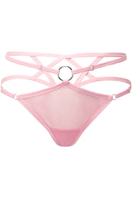 Possess Me Fishnet Bralet [PASTEL PINK]