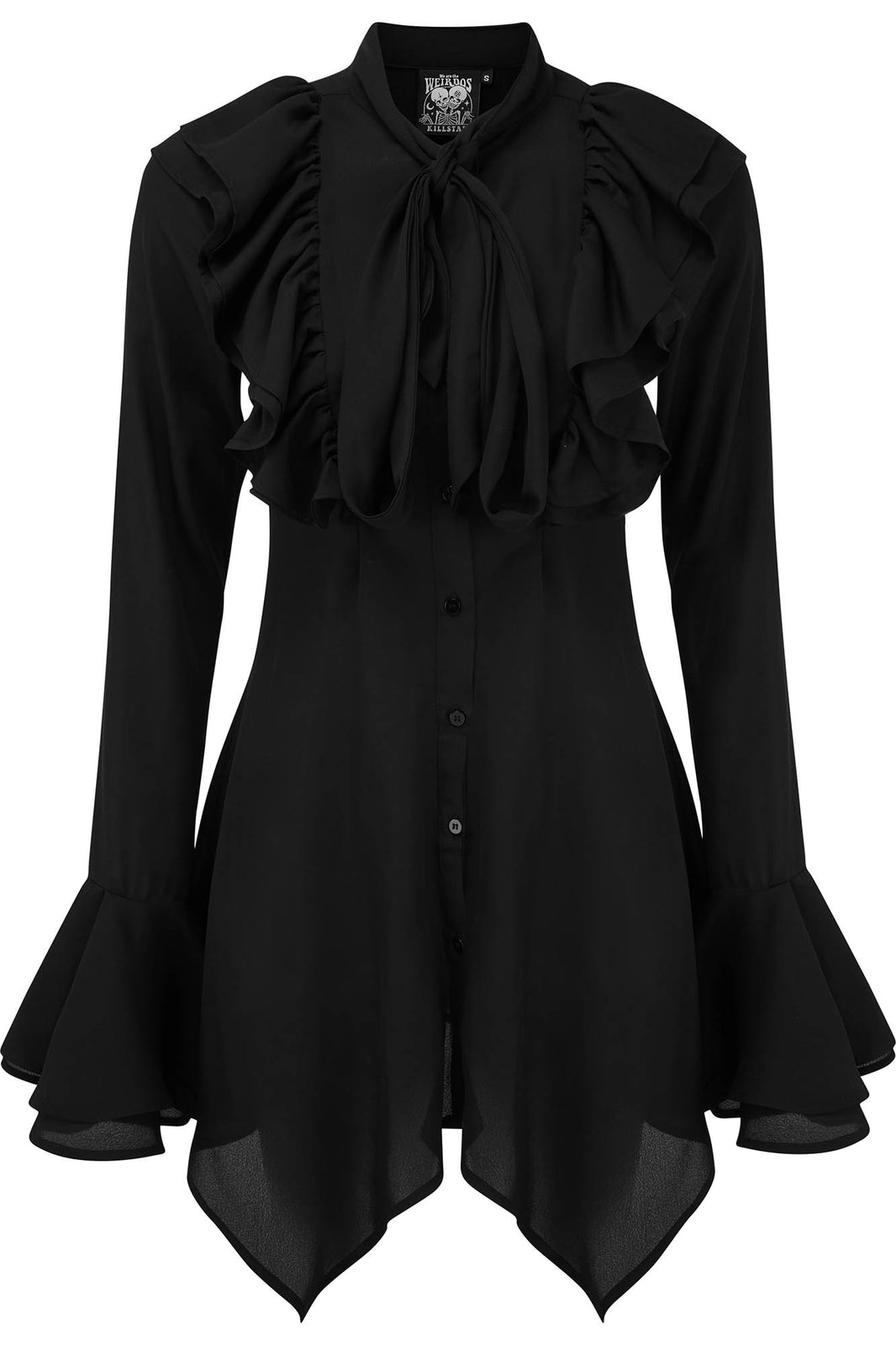 Runa Chiffon Blouse - Shop Now - www.KILLSTAR.com