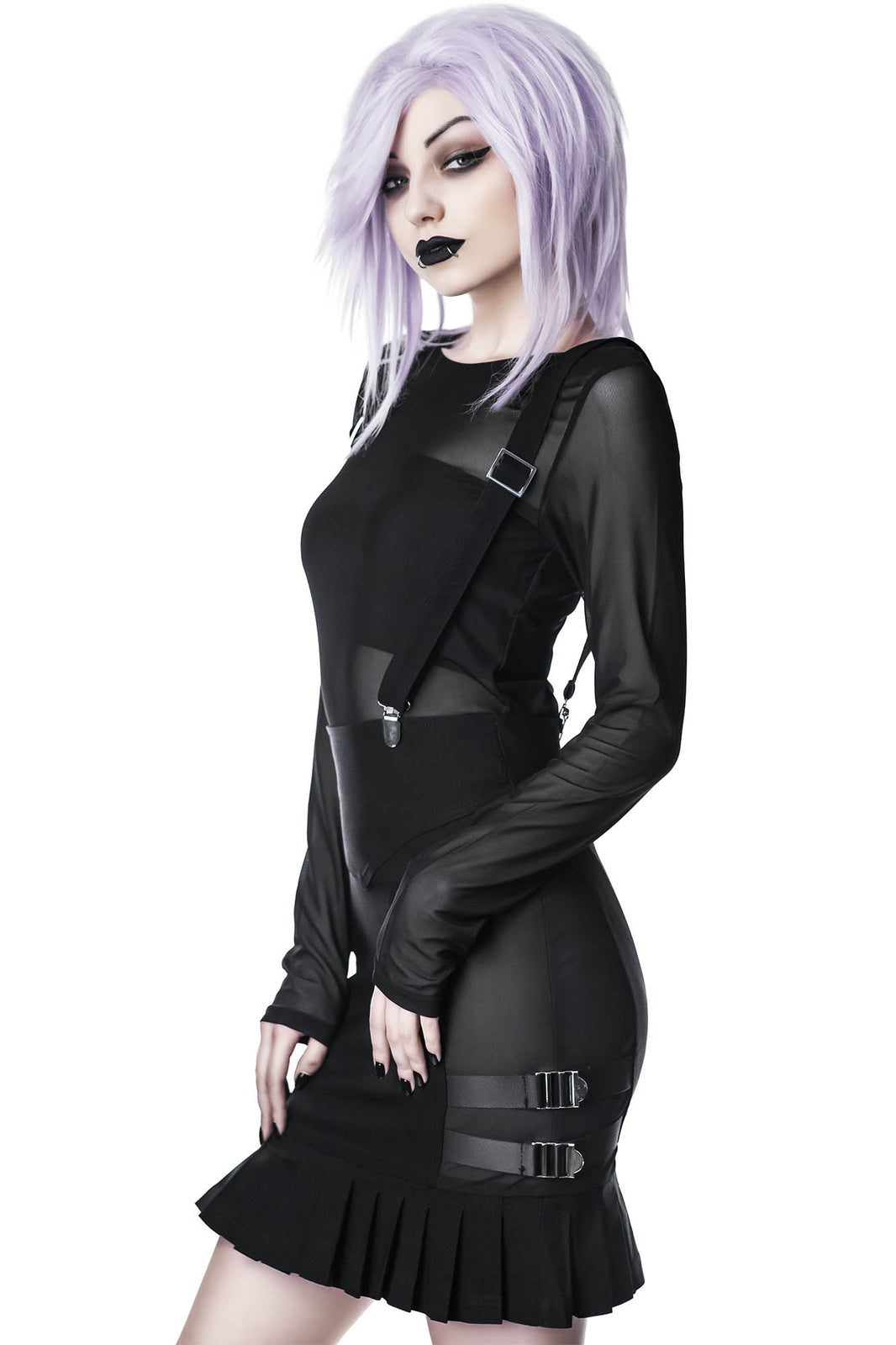 Synth Suspender Skirt | Killstar