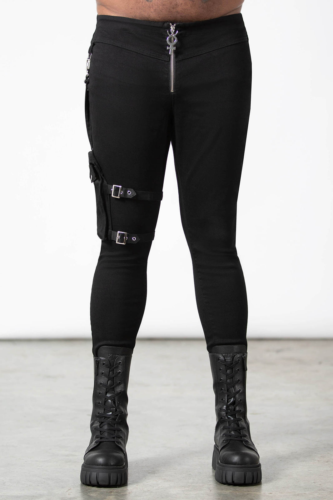 Zodiac Harness Jeans [PLUS] | Killstar