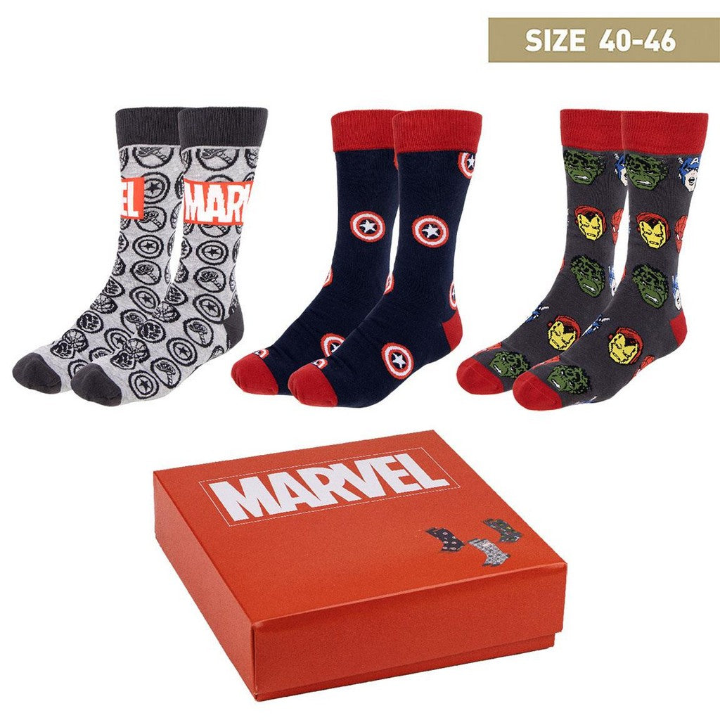 Marvel Socks 3-Pack Avangers 40-46