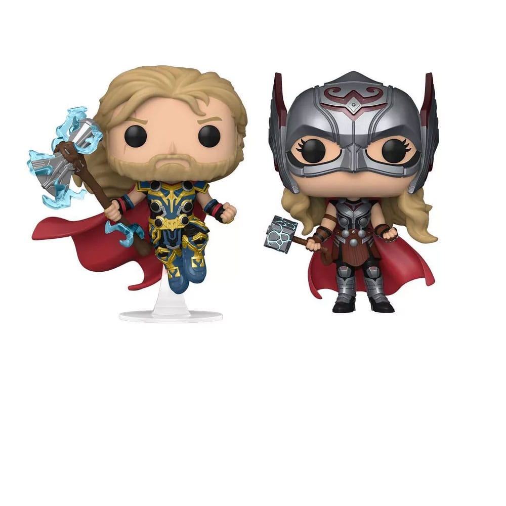 Thor: Love And Thunder POP! Vinyl Figures 2-Pack Thor & Mighty Thor 9 Cm