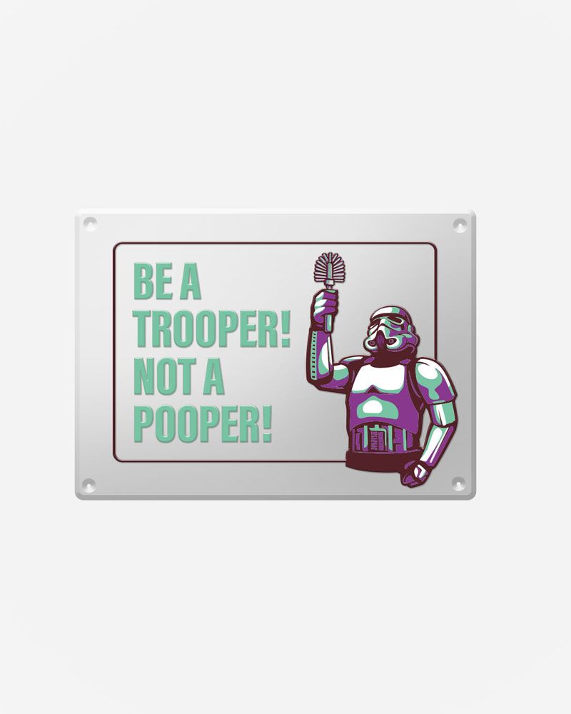 Original Stormtrooper Metal Sign Stormpooper