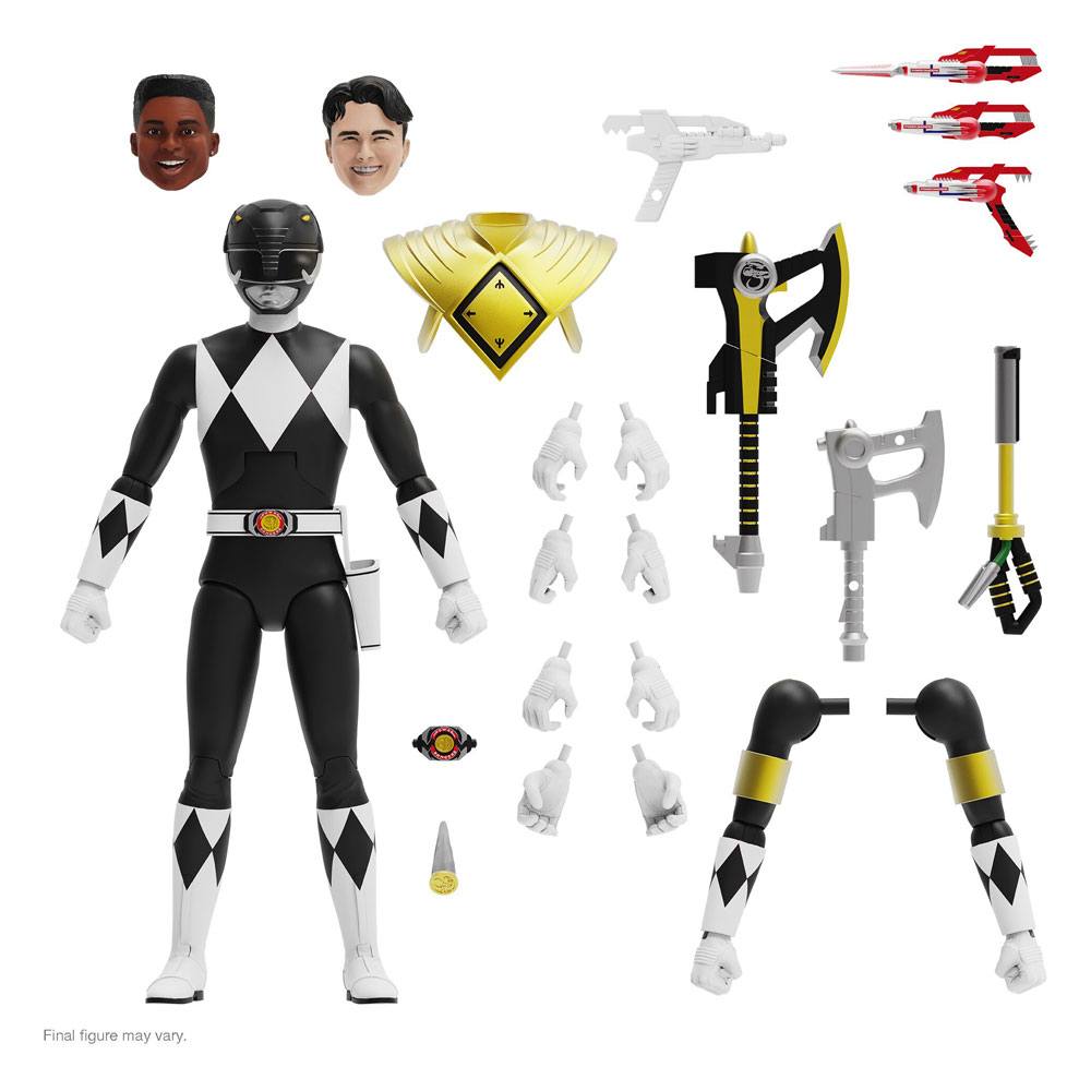 Mighty Morphin Power Rangers Ultimates Action Figure Black Ranger 18 Cm