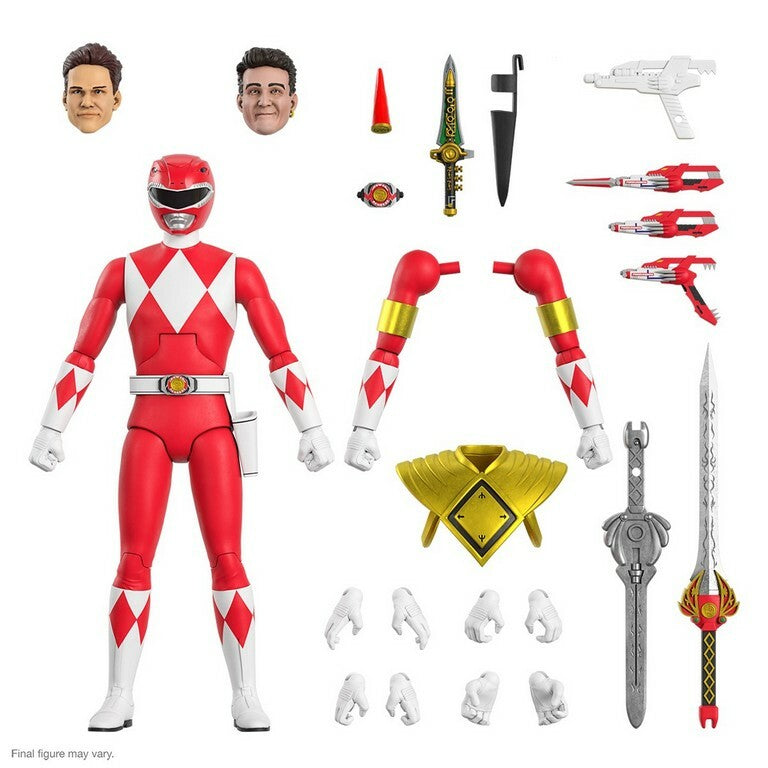 Mighty Morphin Power Rangers Ultimates Action Figure Red Ranger 18 Cm