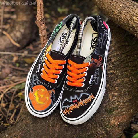 halloween vans slip ons