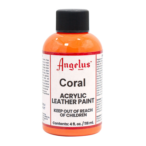 Angelus Neon-1 oz Leather Paint, Lava Orange ⋆ Hill Saddlery