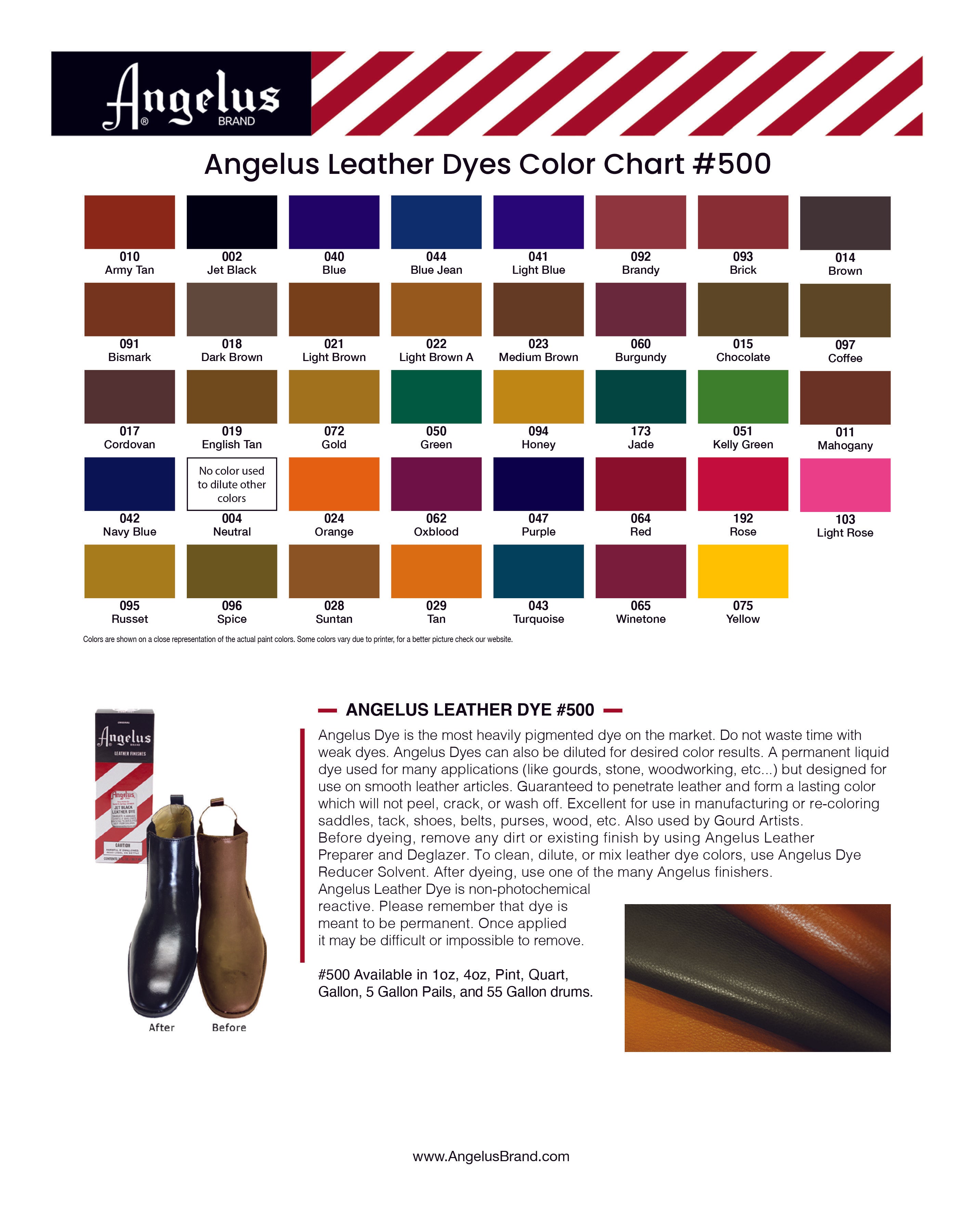 Angelus Leather Dye 3 oz - Light Brown