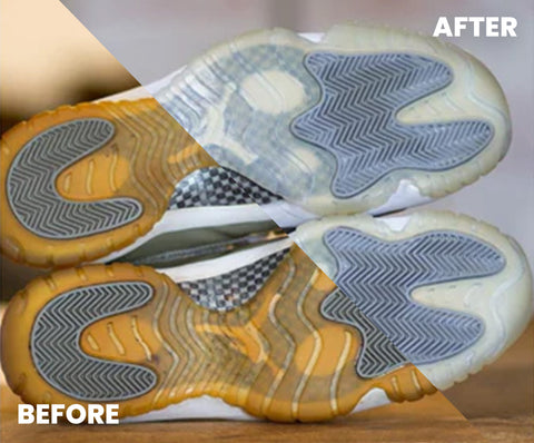 How To Unyellow Your Soles! Using SoleBright from Angelus Direct! 